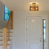 Brass Flush Mount Ceiling Light  Drum Metal Shade  | Claxy